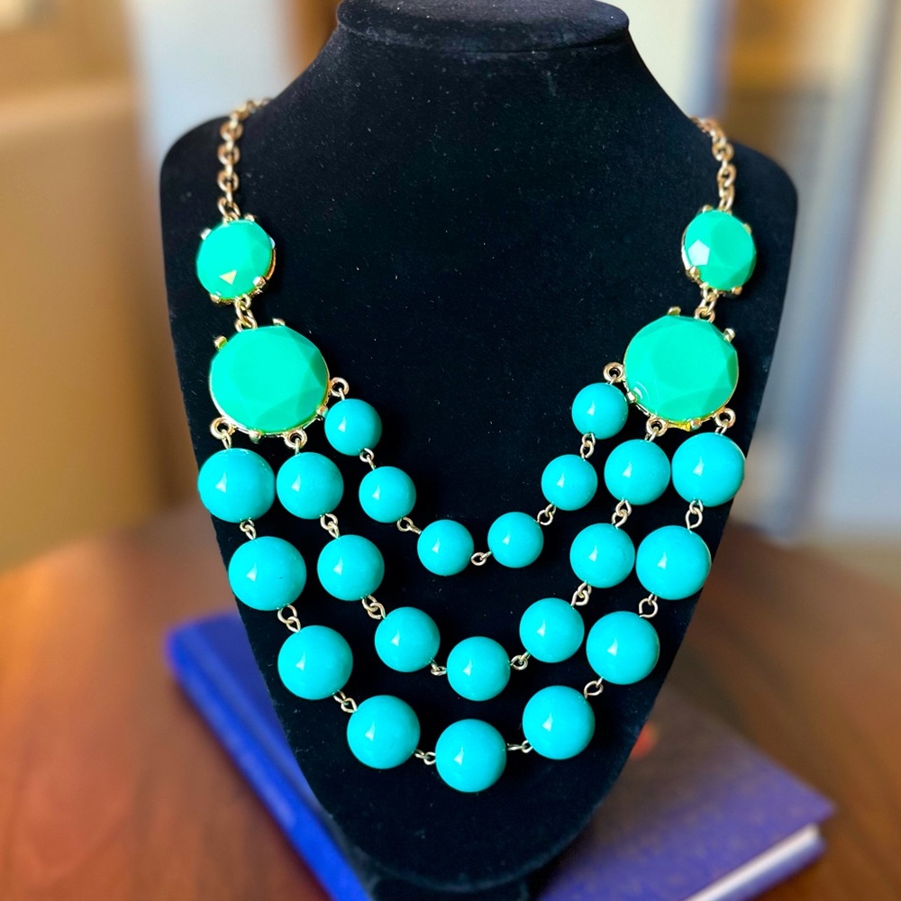 Turquoise Blue Statement Necklace